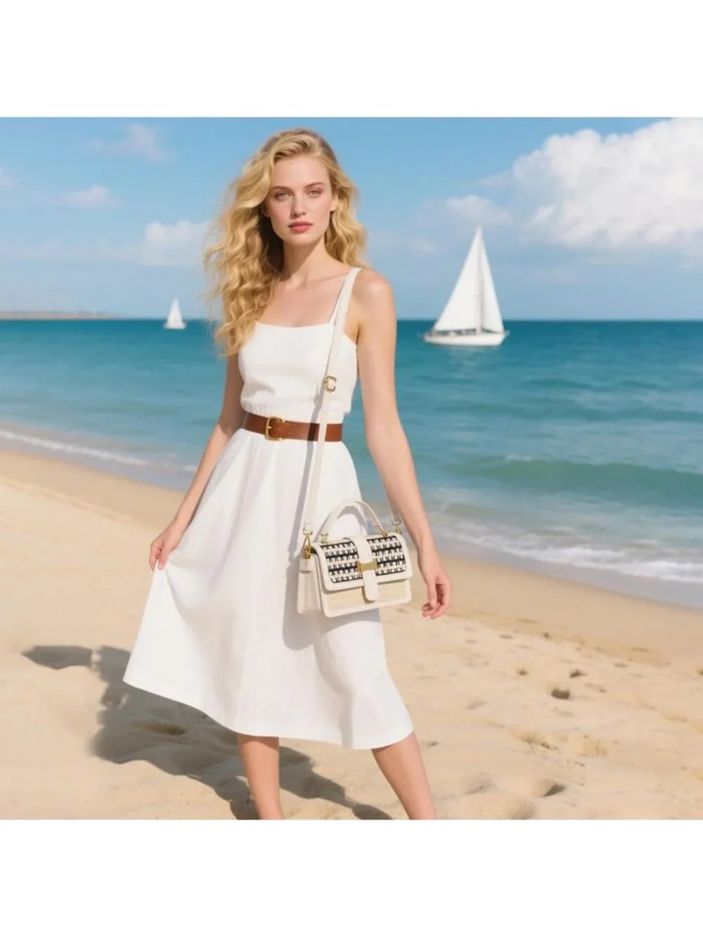 Woven Crossbody Bag for Women | Small Straw Clutch Purse | Summer Boho Beach